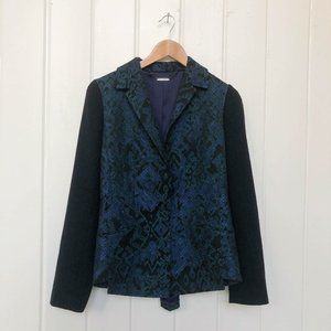 Navy and Green Blazer